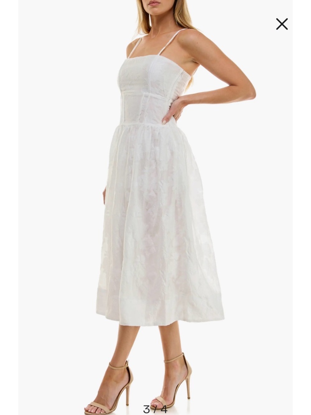 SOCIALITE Jacquard Midi Sundress